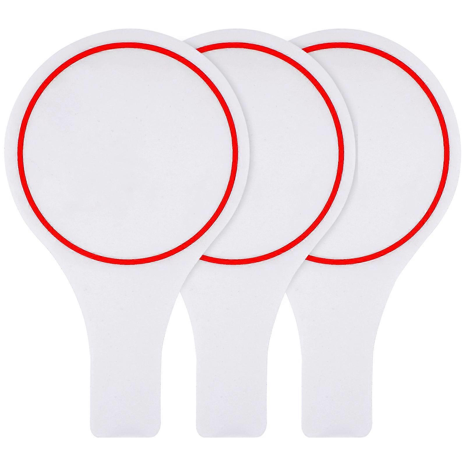 Handheld Small Whiteboard Quick Response White Boards Erasable Repeated Writing Tool for Classes Activities 3Pcs