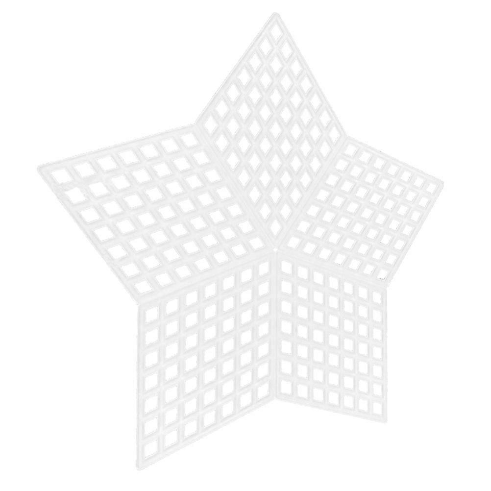 Plastic Mesh Sheet Set Crochet Projects Decoration Making Multi-Color 3.54X3.54X0.08in 10Pcs