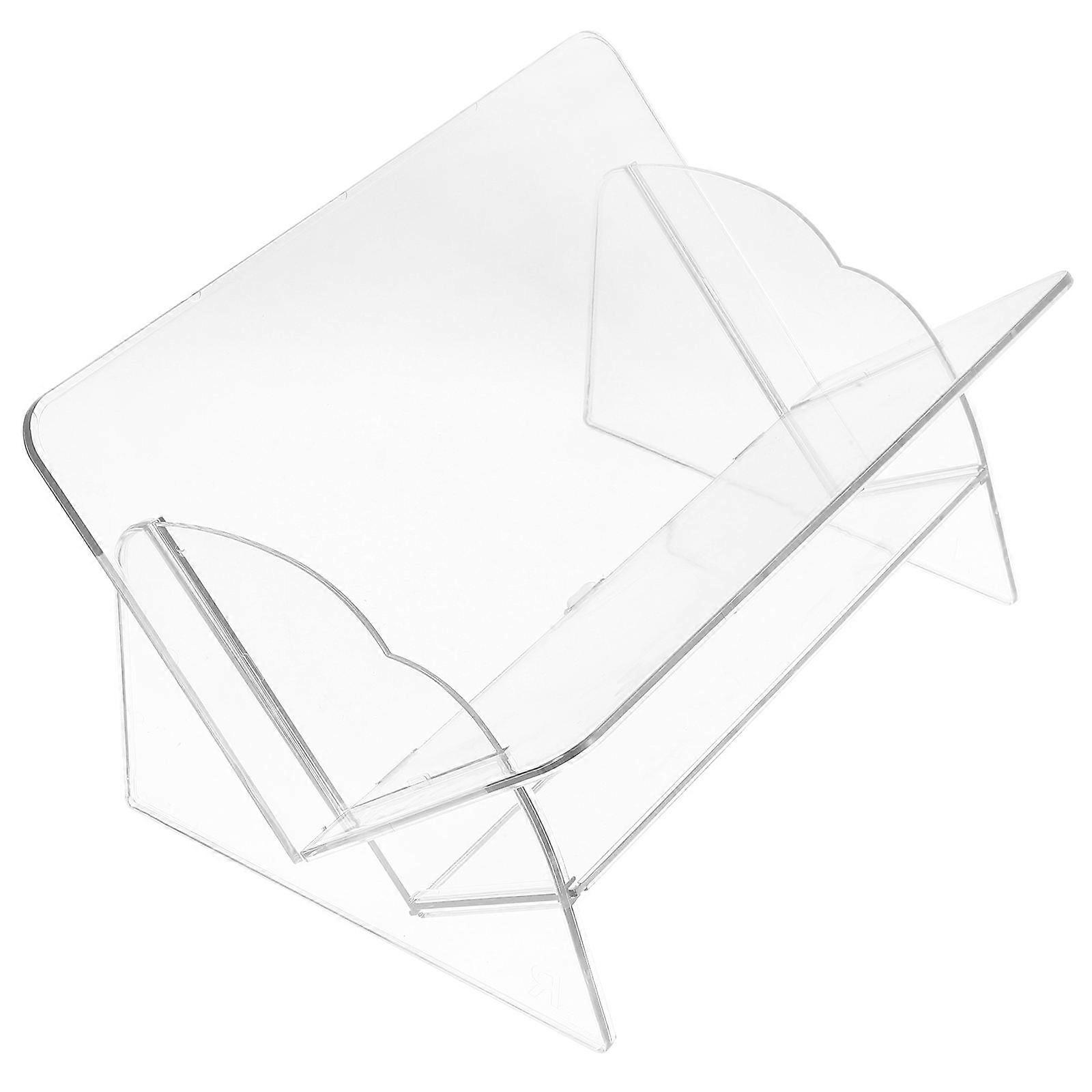 Transparent Desktop Shelf Organizer Small Book Shelf for Book Storage