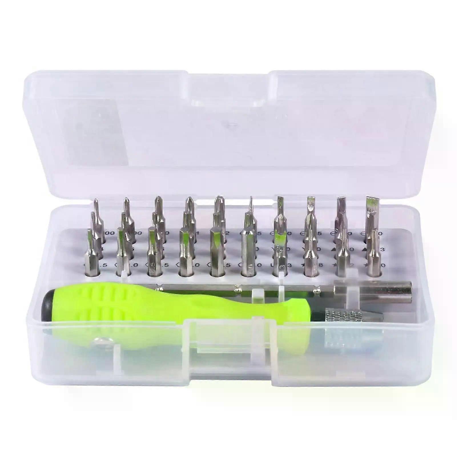 32-in-1 Mini Precision Screwdriver Set with 30 Magnetic Screwdriver Bits Manual Repair Tools for iPhone PC Watch Computer Repair
