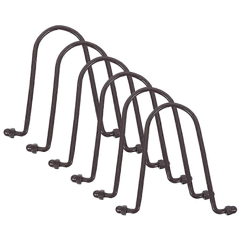 Rain Chain Adapter Iron Rain Chain Hooks for Gutters Multi-Purpose 6Pcs