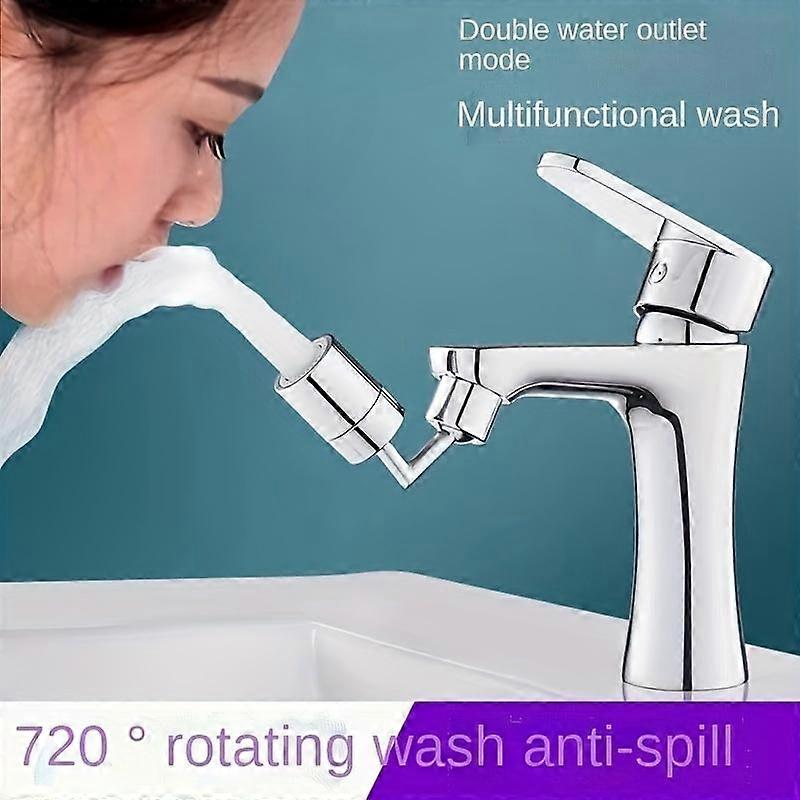 1pc Universal Faucet Splash Proof Spout 720 Degree Rotation Gargle Extended Foaming Extender Adapter Foam Nozzle