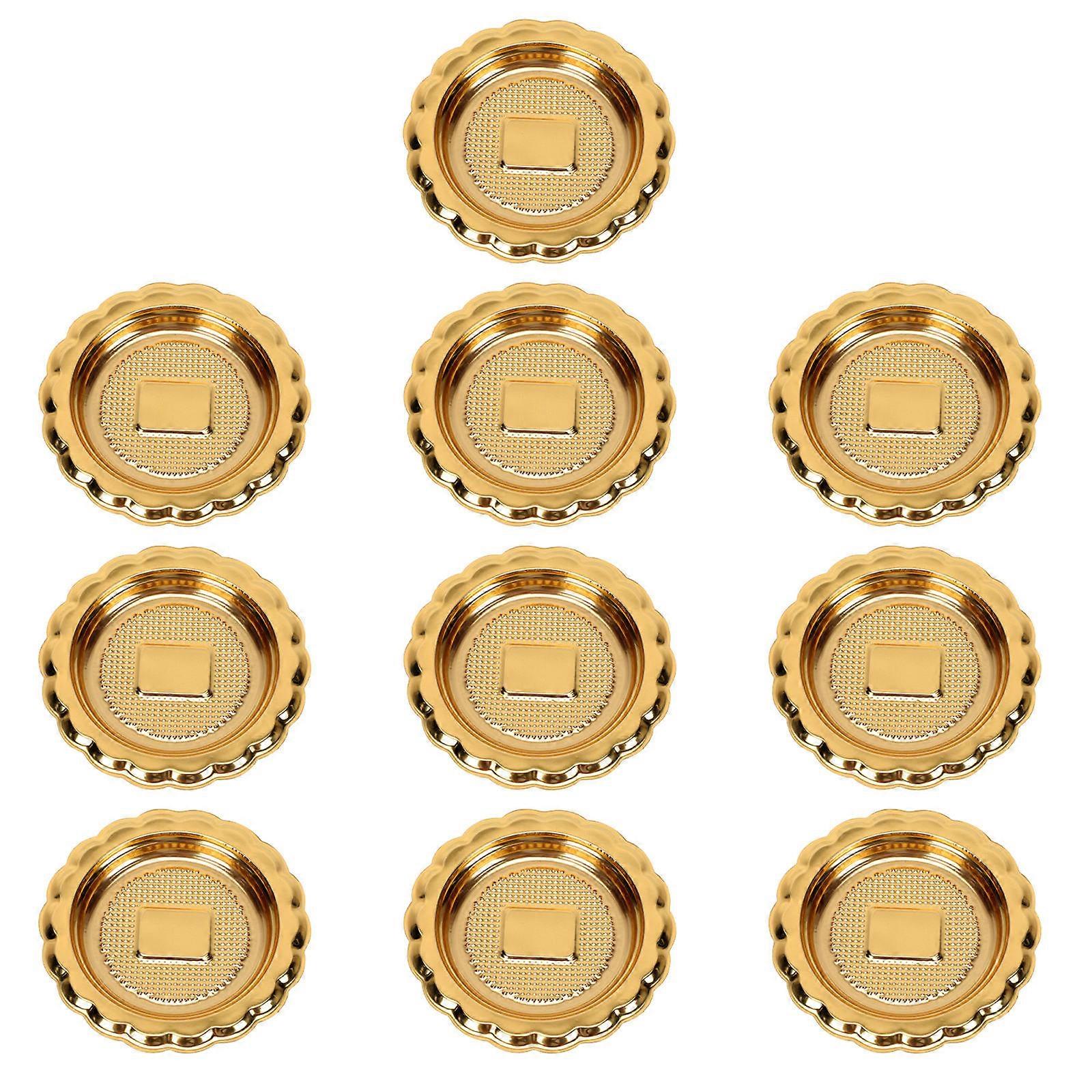 Cake Serving Trays Plastic Cake Serving Trays for Displaying 20Pcs Golden