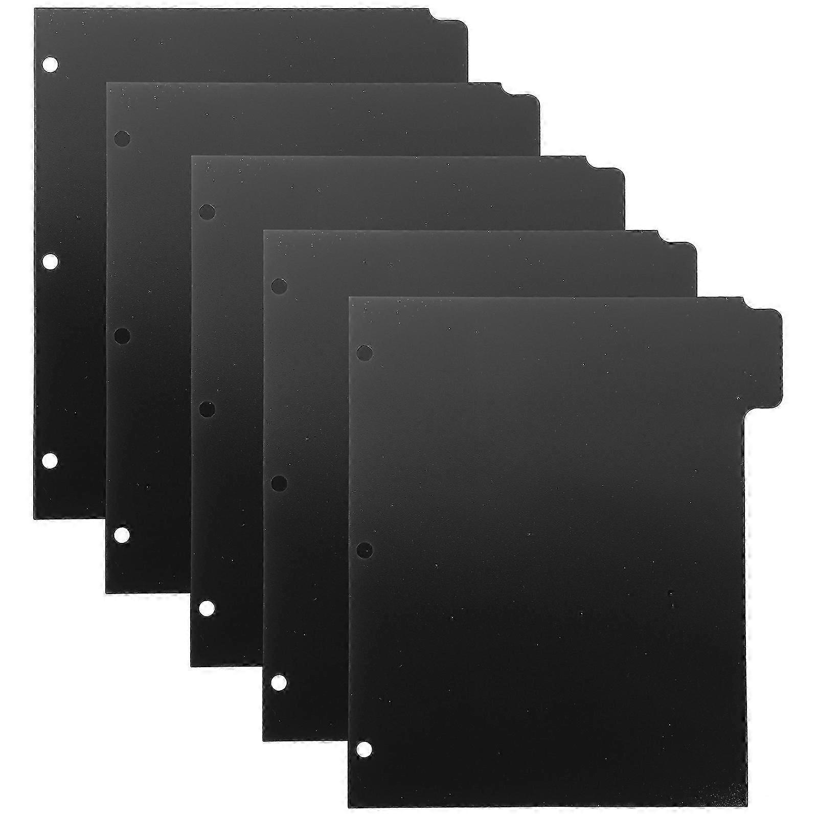 5 Sheets Binder Dividers Binder Notebook Indexing Page Notebook Page Divider for Binders