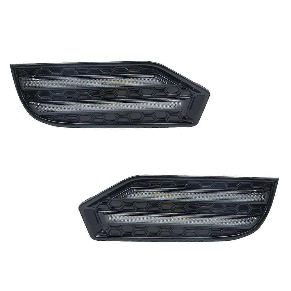 LED Daytime Running Light Fog Lamp for Sequoia 2023 DRL Amber Sequential Turn Signal Light