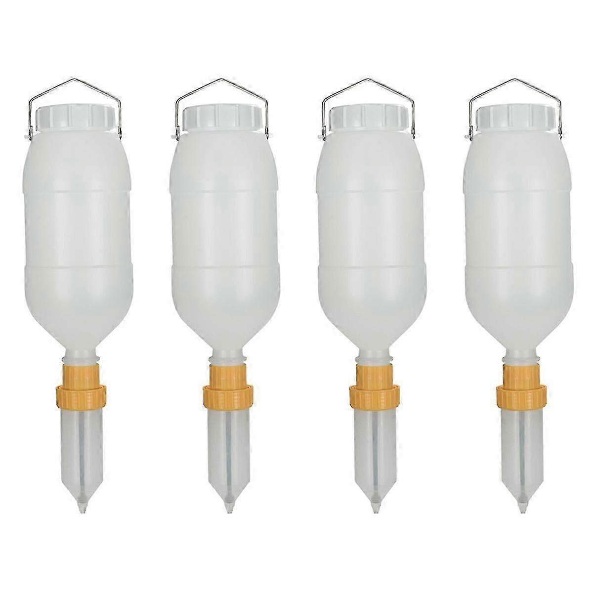 4X 2.5L Large Diameter Hanging Squeeze Sauce Dispenser Bottle