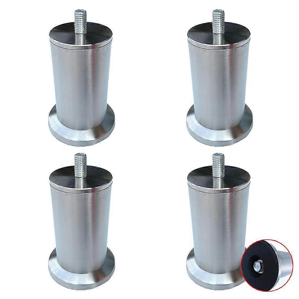 Adjustable Stainless Steel Furniture Legs Set of 4, 11.8in, Rust Resistant with M10 Thread, Non Slip