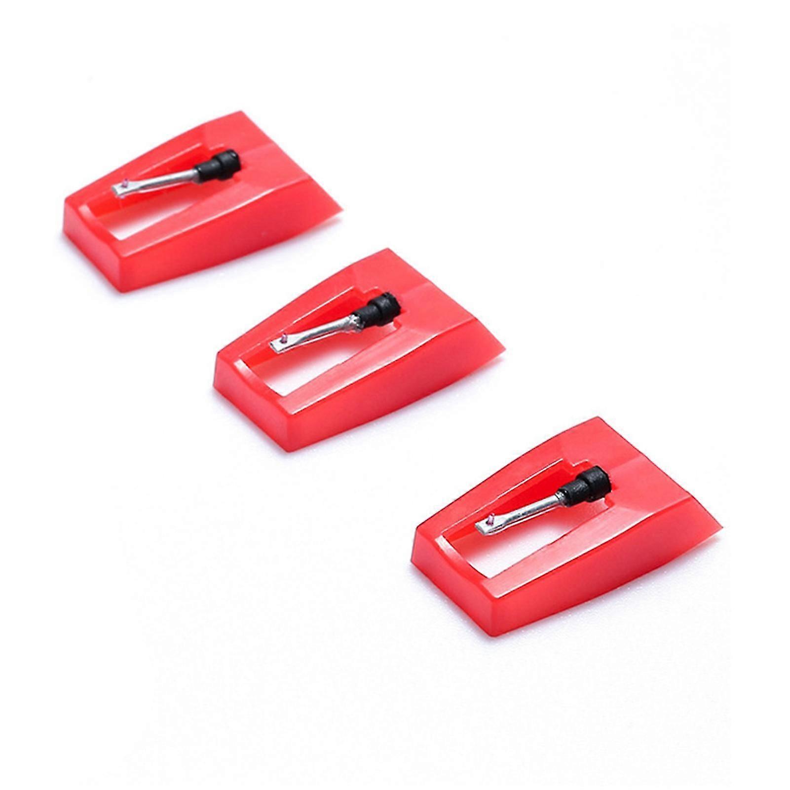 3 Pcs Stylus Lightweight Ceramic Needle Solid Color Replaceable Recorder Needle For Record Player