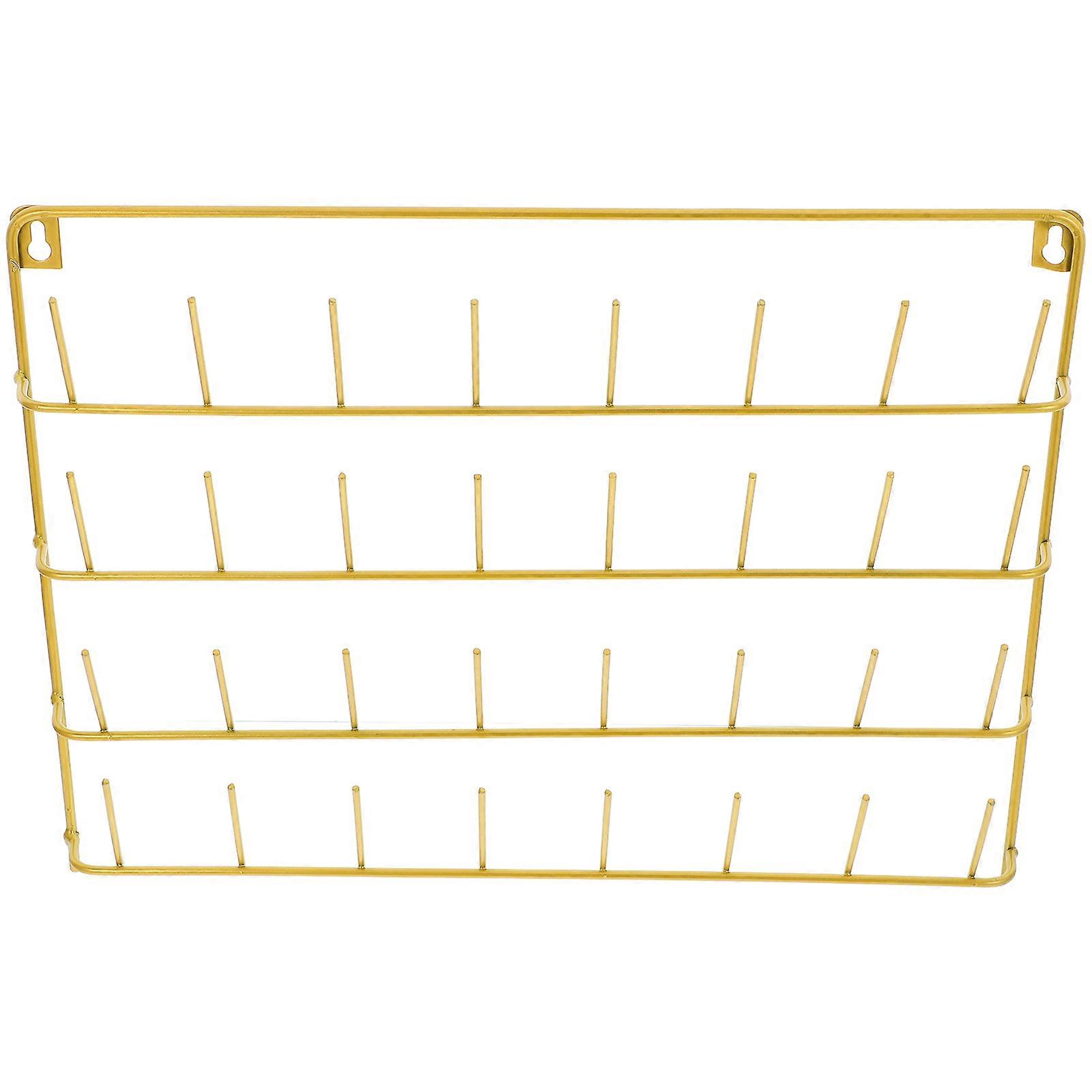 Convenient Thread Organizer Iron Household Braiding Rack for Storage 32 Spools