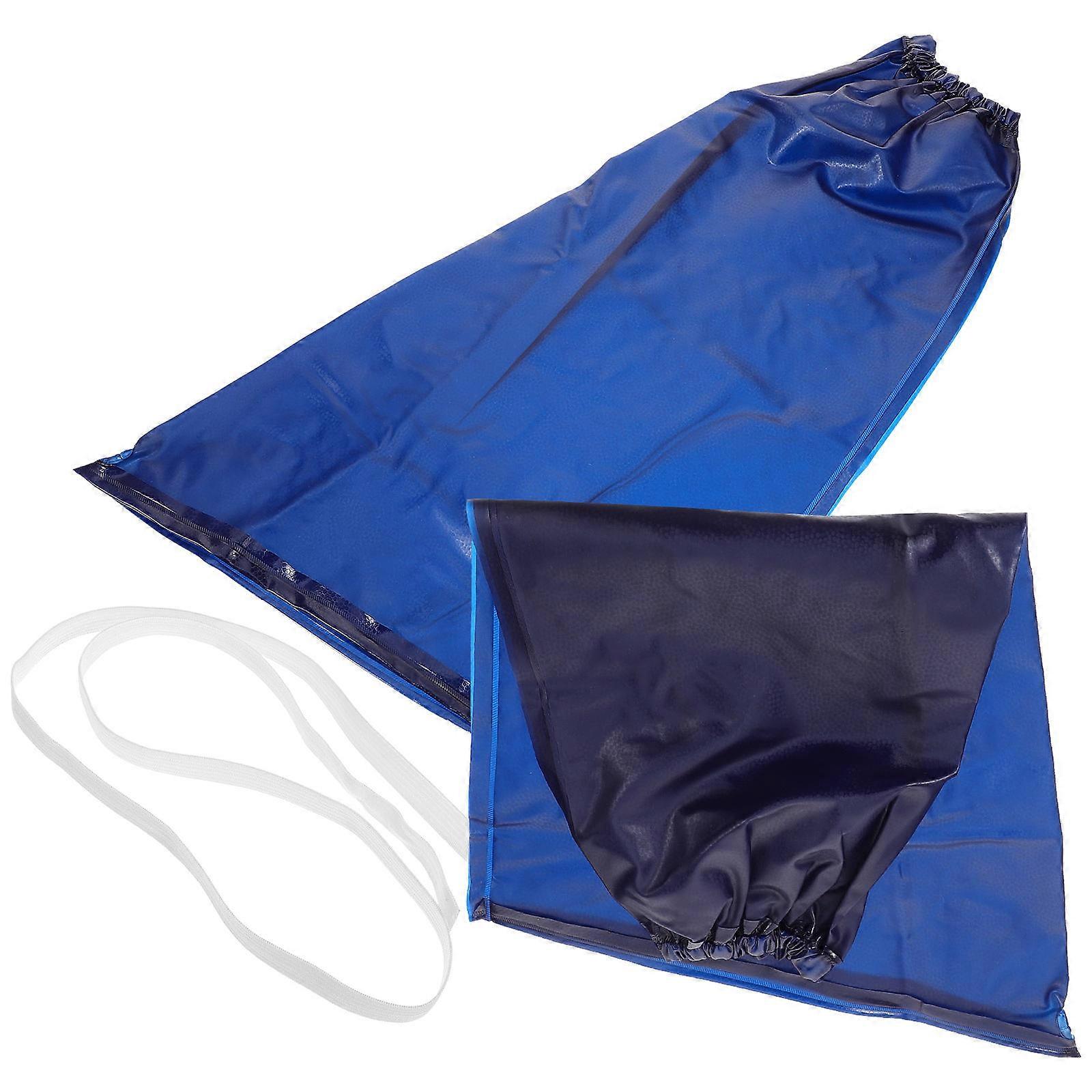 Blue Waterproof Arm Sleeves for Cleaning Fish Forearm Protector 2Pairs