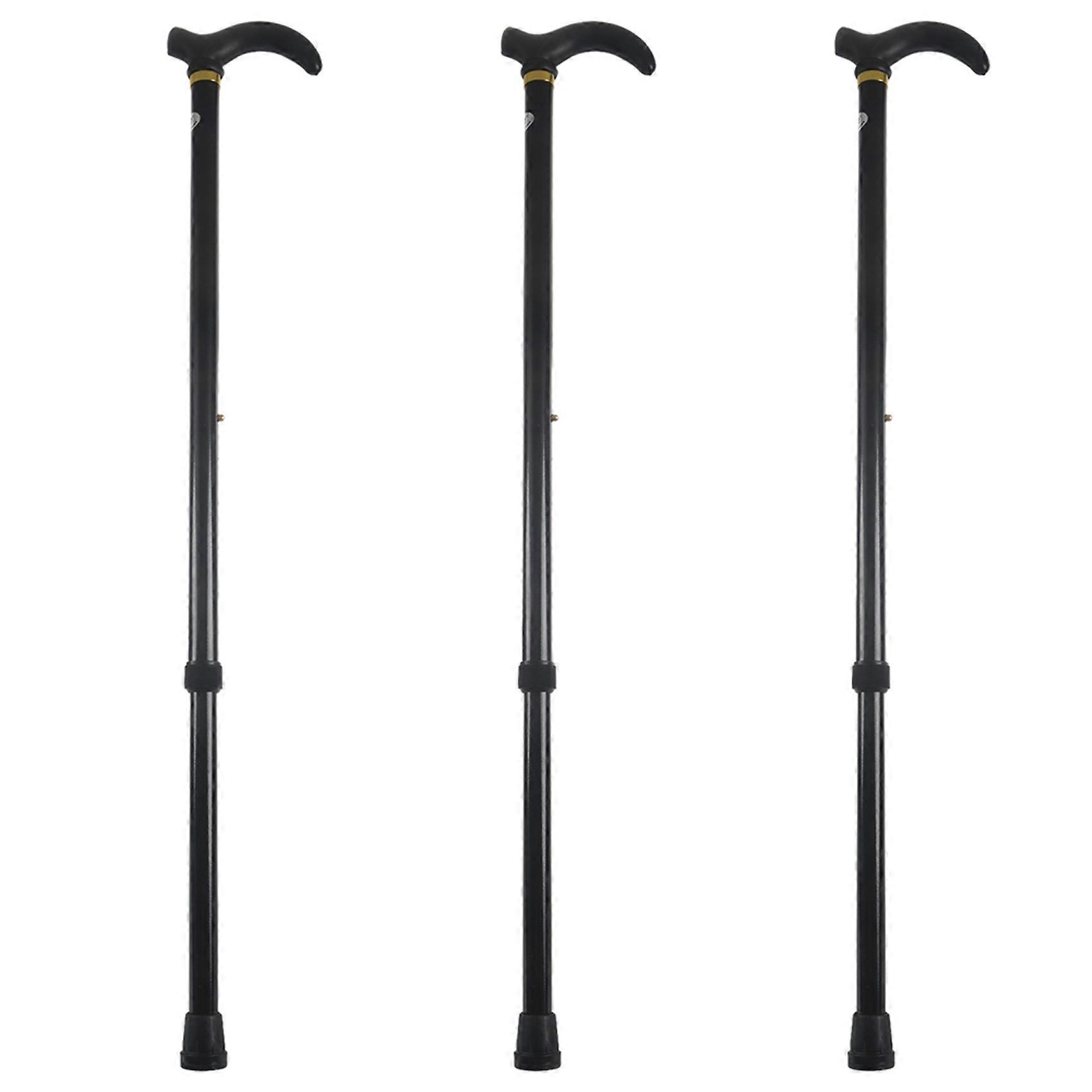 3X Aluminium Alloy Ultralight Walking Stick Adjustable Walking Cane for Elderly