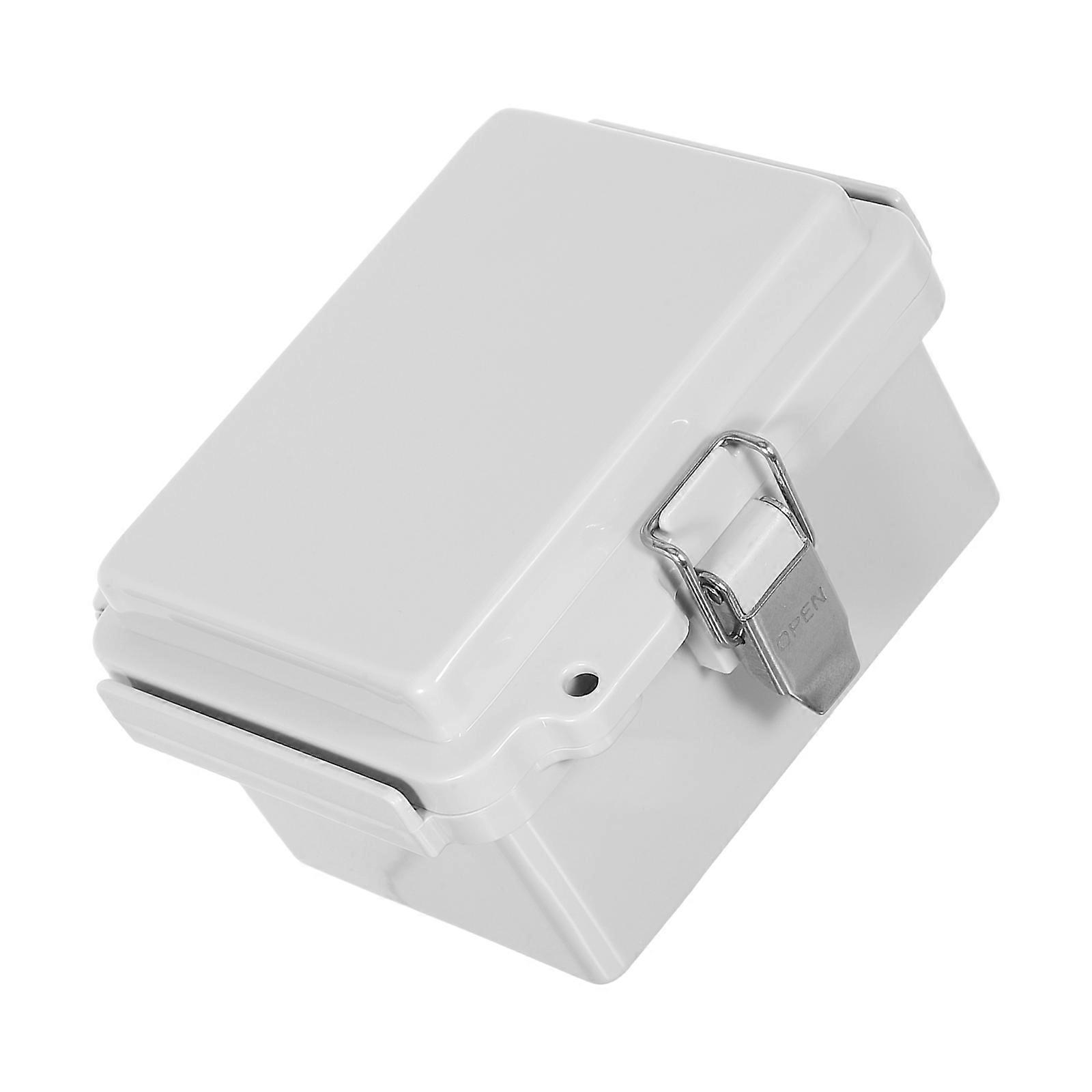 Grey ABS Waterproof Junction Box with Stainless Steel Latch for Electronics