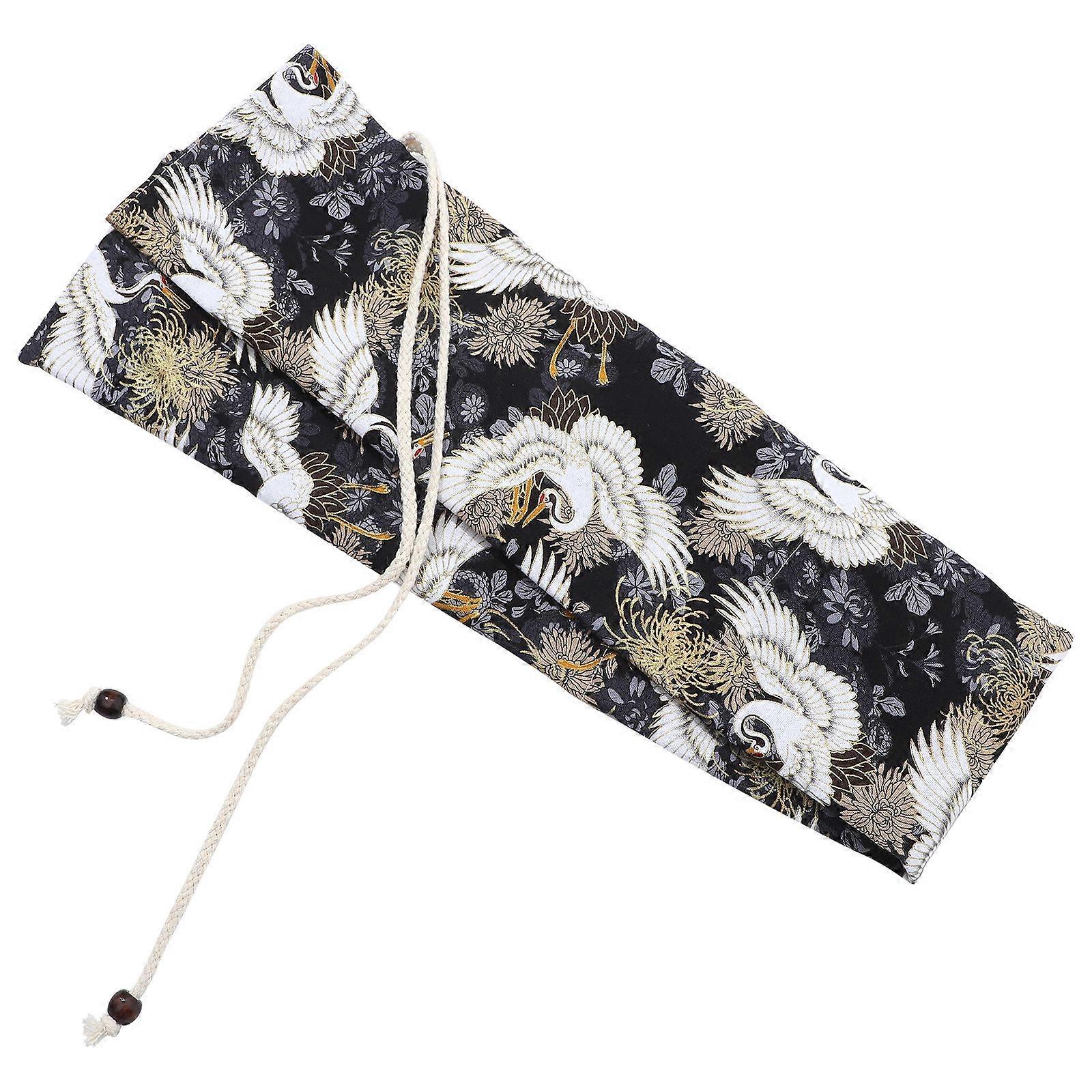 Creative Cotton Cloth Flute Case For Musical Performances 82X10X6CM Grey Rectangular Design 1Set