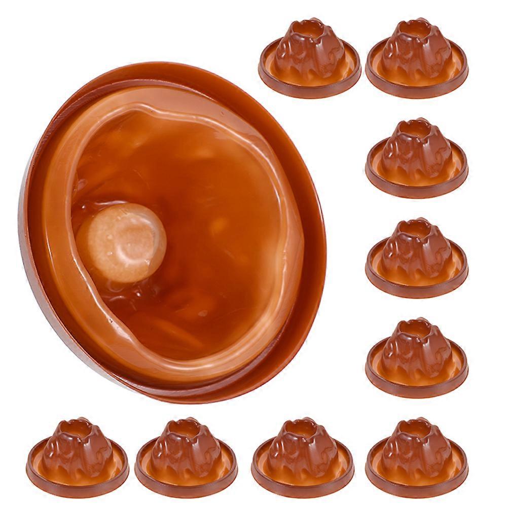 Volcano Making Kit Scientific DIY 10Pcs Conical Coffee Plastic For Model Accessories