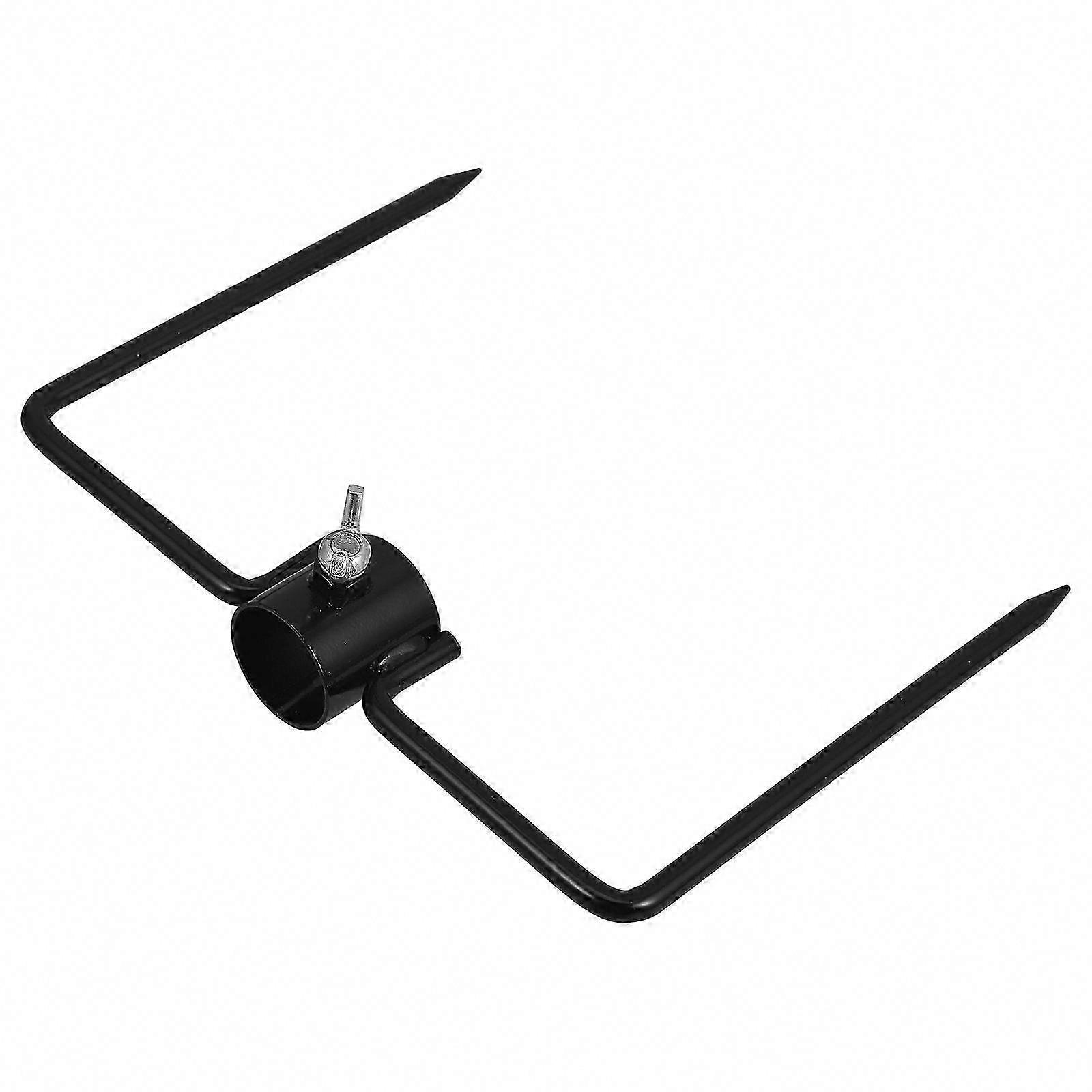 Iron Art Ground Spike Shepherds Hook Base for Garden