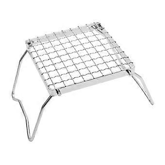 Folding Campfire Grill Stainless Steel Outdoor Grill for Camping 2Pcs Set