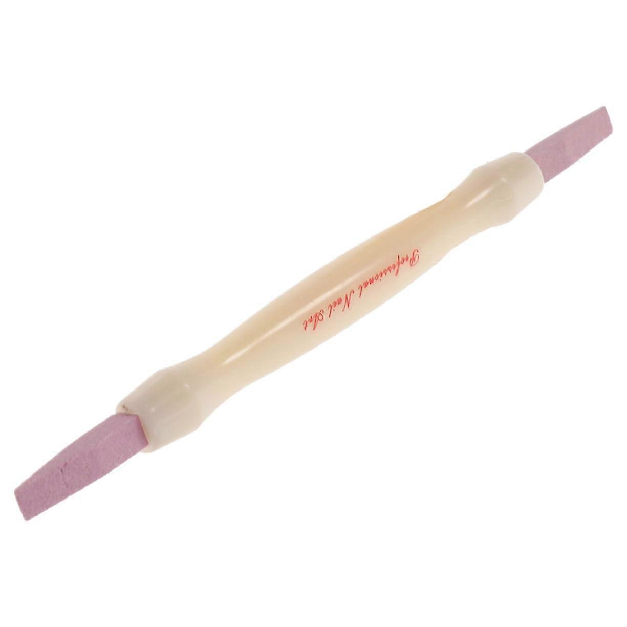 Dual End Cuticle Pusher and Nail Buffer, 2 in 1 Professional Manicure Pedicure Tool