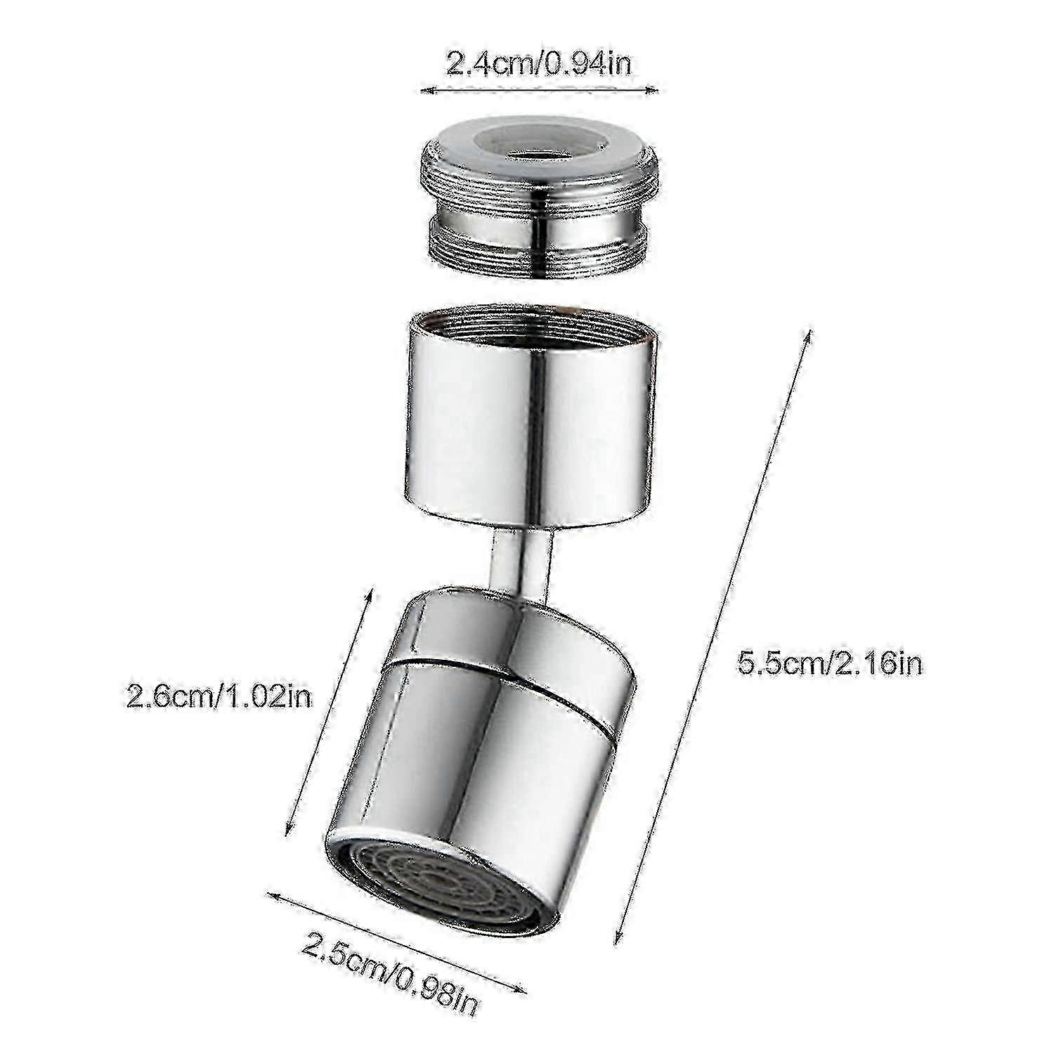 2026 2 Piece Universal Splash Filter Set for Kitchen Faucet Spout
