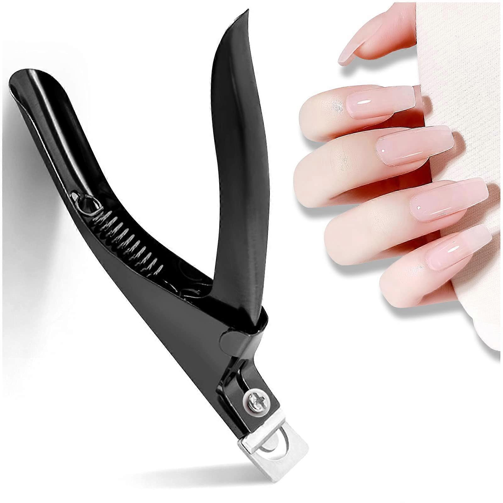 Acrylic Nail Clipper Stainless Steel Professional Tip Cutter with Precision MultiAngle Cutting