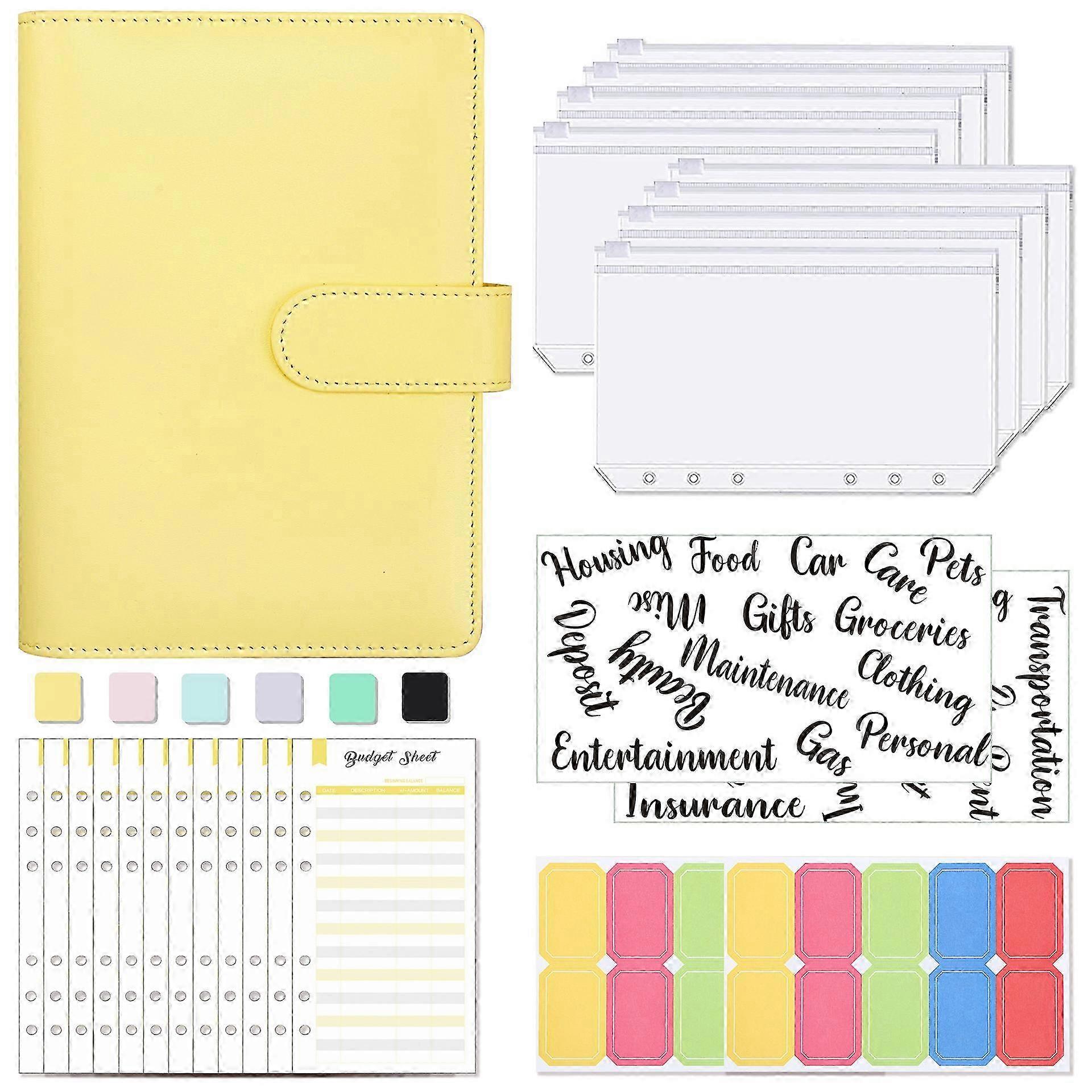 25-26 A6 Notebook, Budget Planner, PU Leather Notebook
