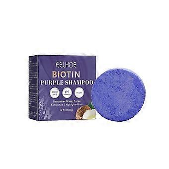 Biotin Purple Shampoo, Repair Hair Damage And Irritable Scalp Clean Soft Moisturizing Hair Soap