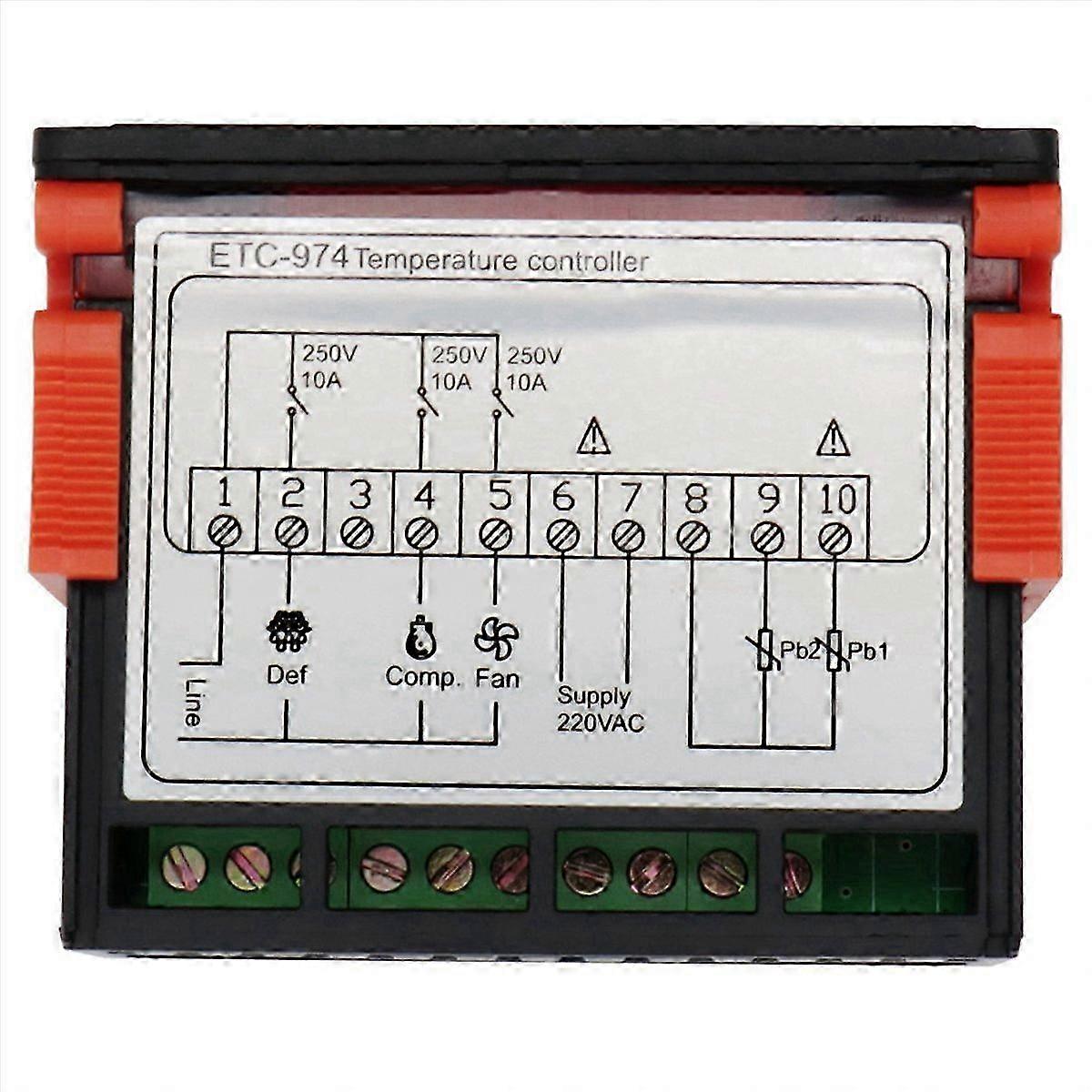 2026 Suitable 8X ETC-974 Digital Temperature Controller Microcomputer Thermostats Thermostat Refrigeration Alarm 2