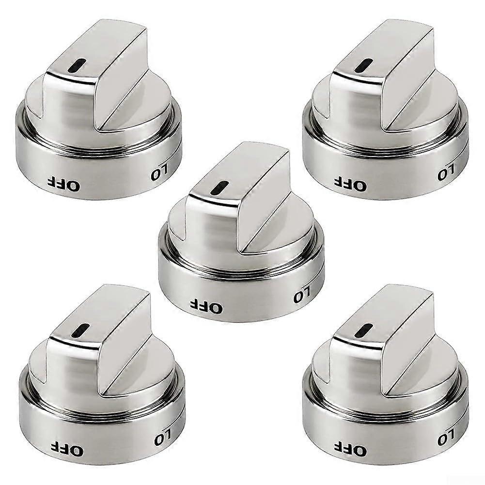 Oven Stove Replacement Knobs Set of 5, Universal Gas Range Knobs, Easy Install, HeatResistant