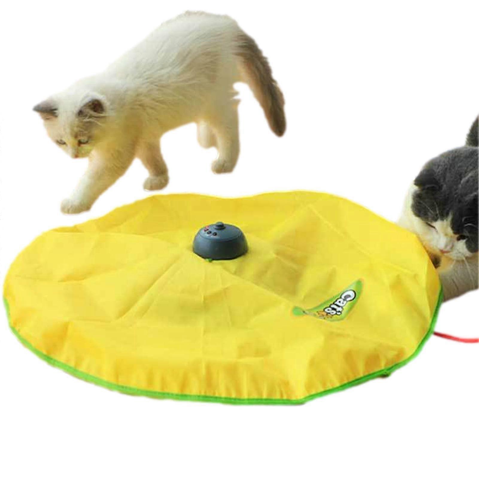 Interactive Cat Toy for Indoor Cats with Automatic Direction Change and Adjustable Speed Modes