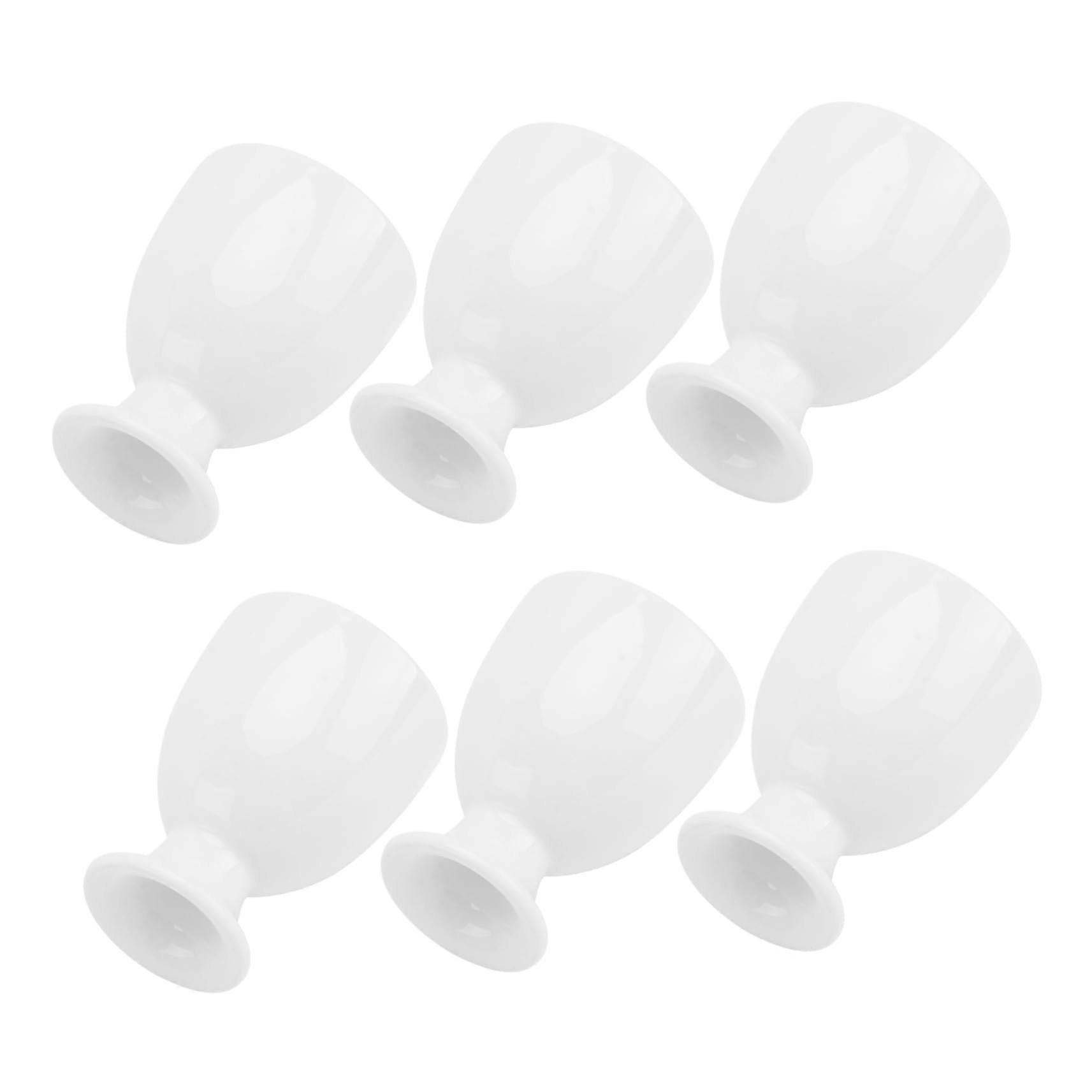 6pcs Ceramic Egg Cups for Soft Boiled Eggs, Dishwasher Safe, Heat and Impact Resistant Holders