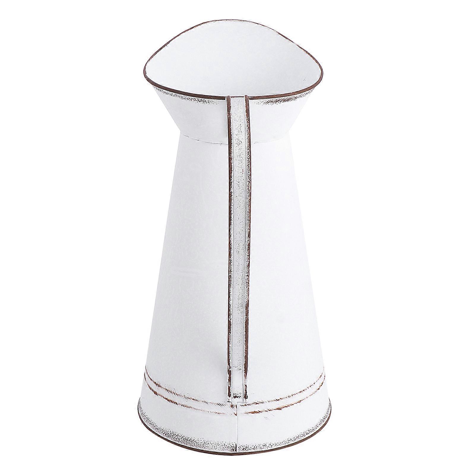 Rustic Flowerpot Table Adornment for Decoration White Succulent Planter