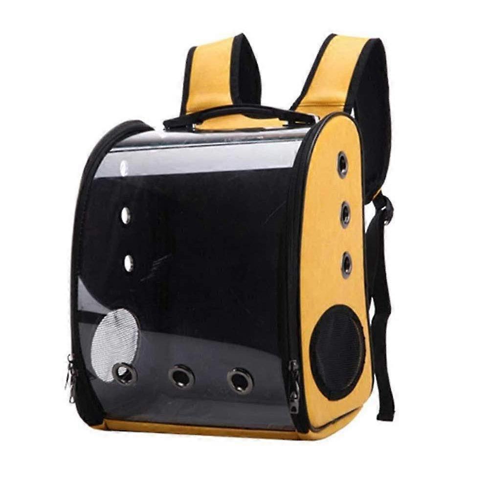Space Capsule Pet Backpack Carrier with Ventilation, Safety Lock and Removable EasyClean Mat