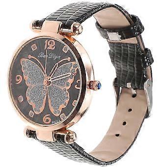 Fashionable Butterflies Dial Design Simple Casual Ladies Watch