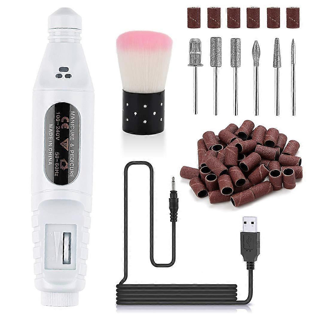Electric Nail Drill Set with Variable Speed Control for Professional Manicure and Pedicure