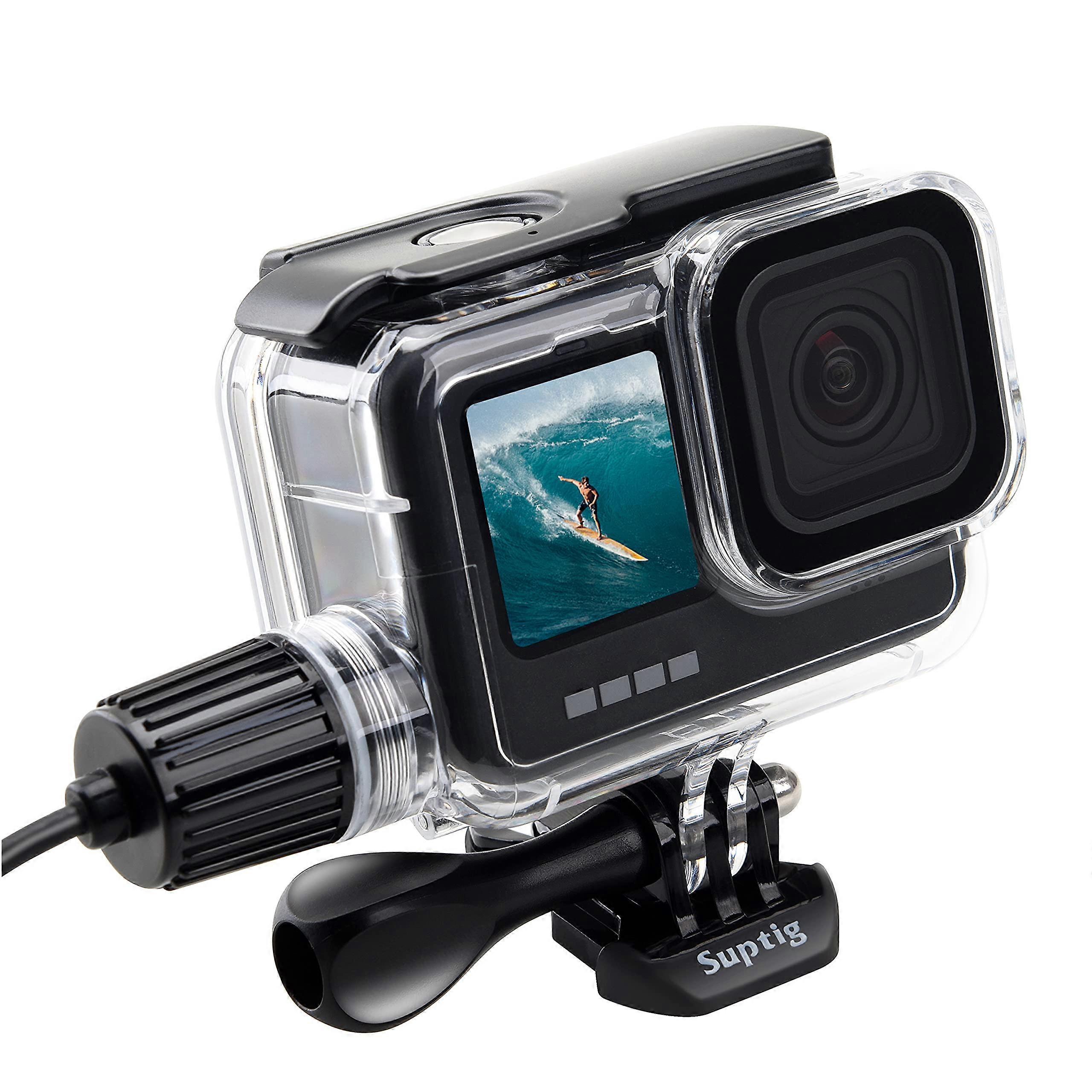 Waterproof Housing 139 Dive Case 164Ft Depth Extra Shock Protection Work While Charging for GoPro Hero