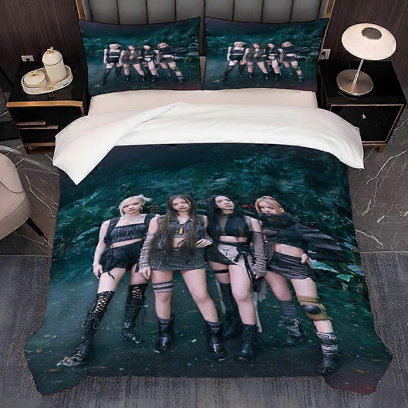 3pcs BP Tropical Music Promotion Theme Printed Exquisite Pattern Bedding Set