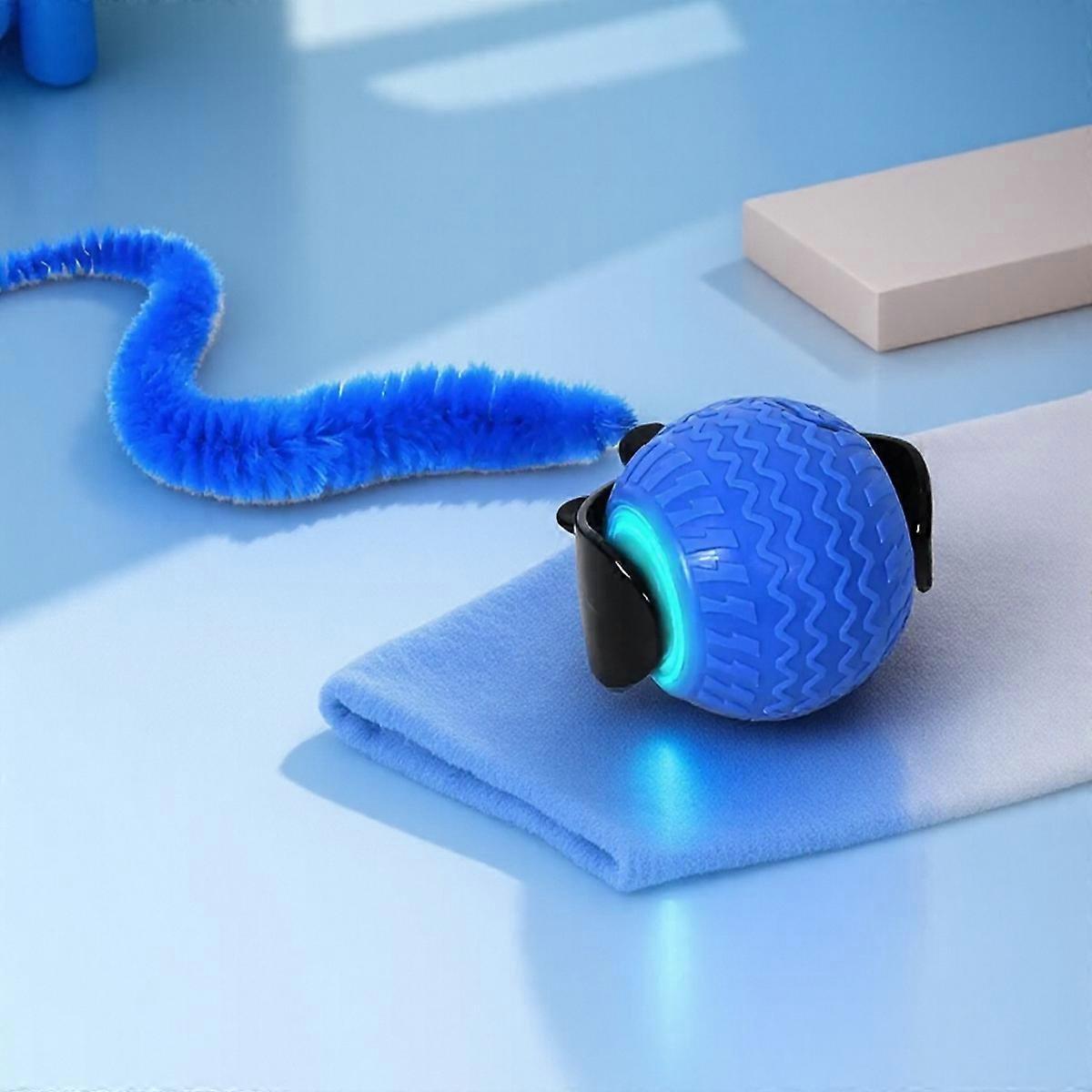 Automatic Rotating Smart Obstacle Avoidance LED Interactive Cat Toy 360 Degree Pet Playful Teasing Ball