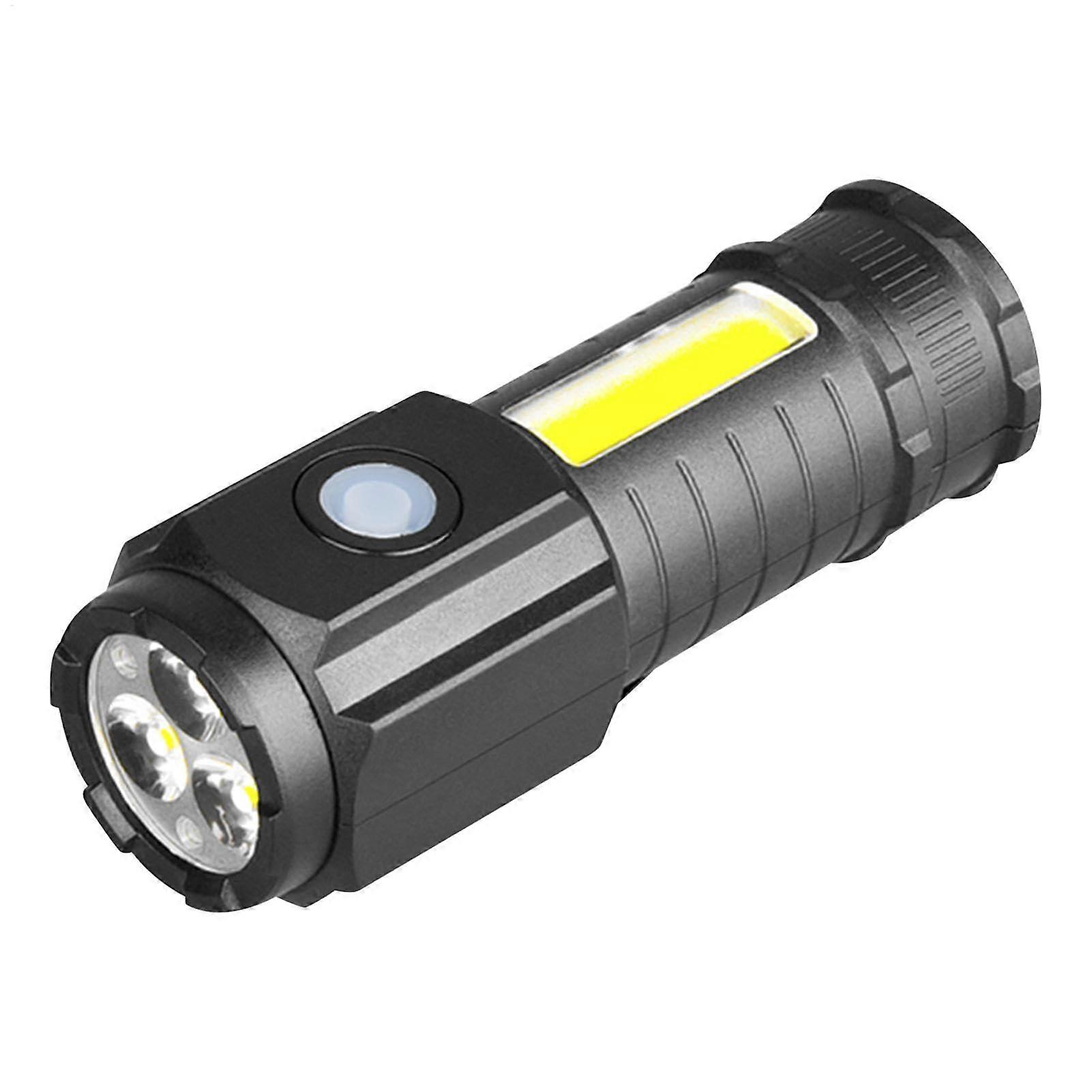LED Flashlight Rechargeable with USB Fast Charging, Adjustable Brightness, Waterproof for Camping