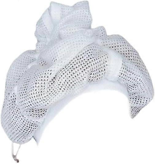 Curly Hair Drying Cap Adjustable Net Plopping Bonnet with Drawstring Reusable Durable Material