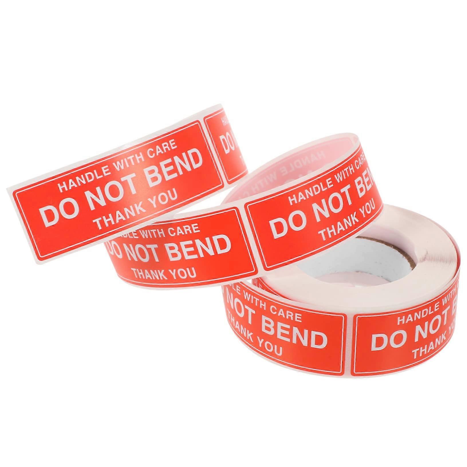 Do Not Bend  Labels Stickers, SelfAdhesive Weatherproof Warning Decals for Safe Parcel Handling