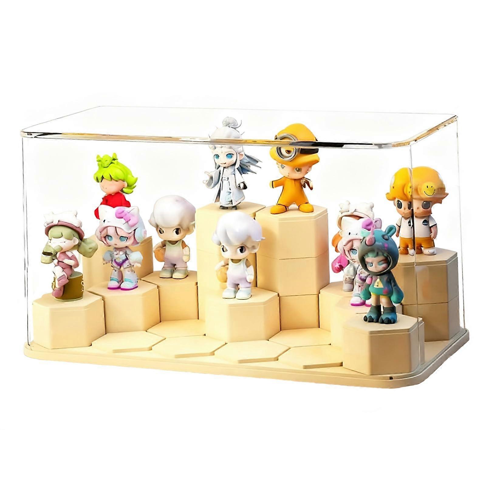 Super Sized Honeycomb Display Panel with Large Coverage for Transparent Figurine and Doll Showcase