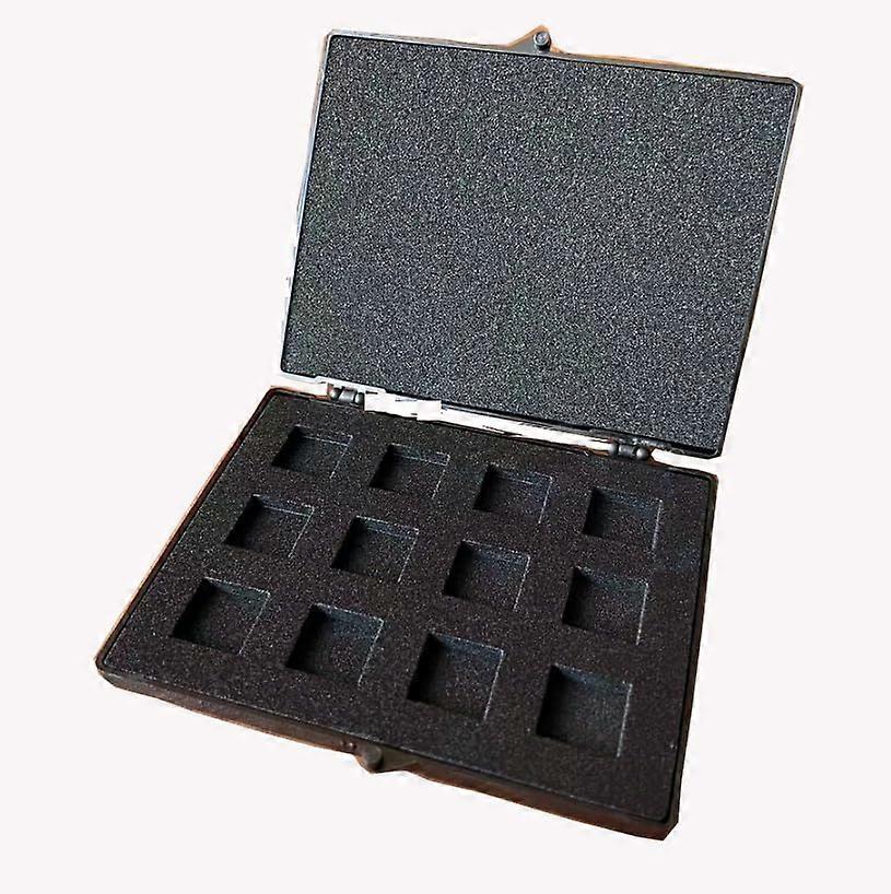 ESD IC Chip Storage Box with Antistatic Protection, 12Grid Sponge Case for Secure Component Packing