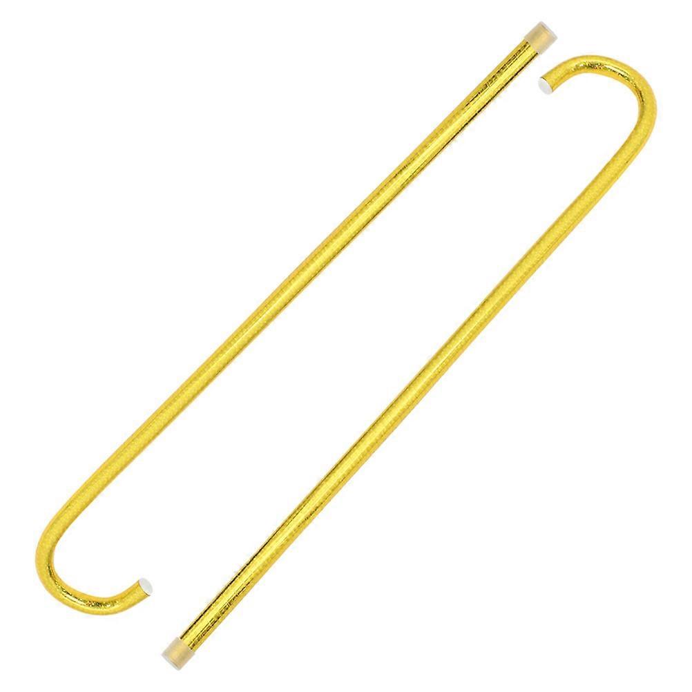 Golden Kids Dance Cane for Stage Performance 2Pcs PVC Material