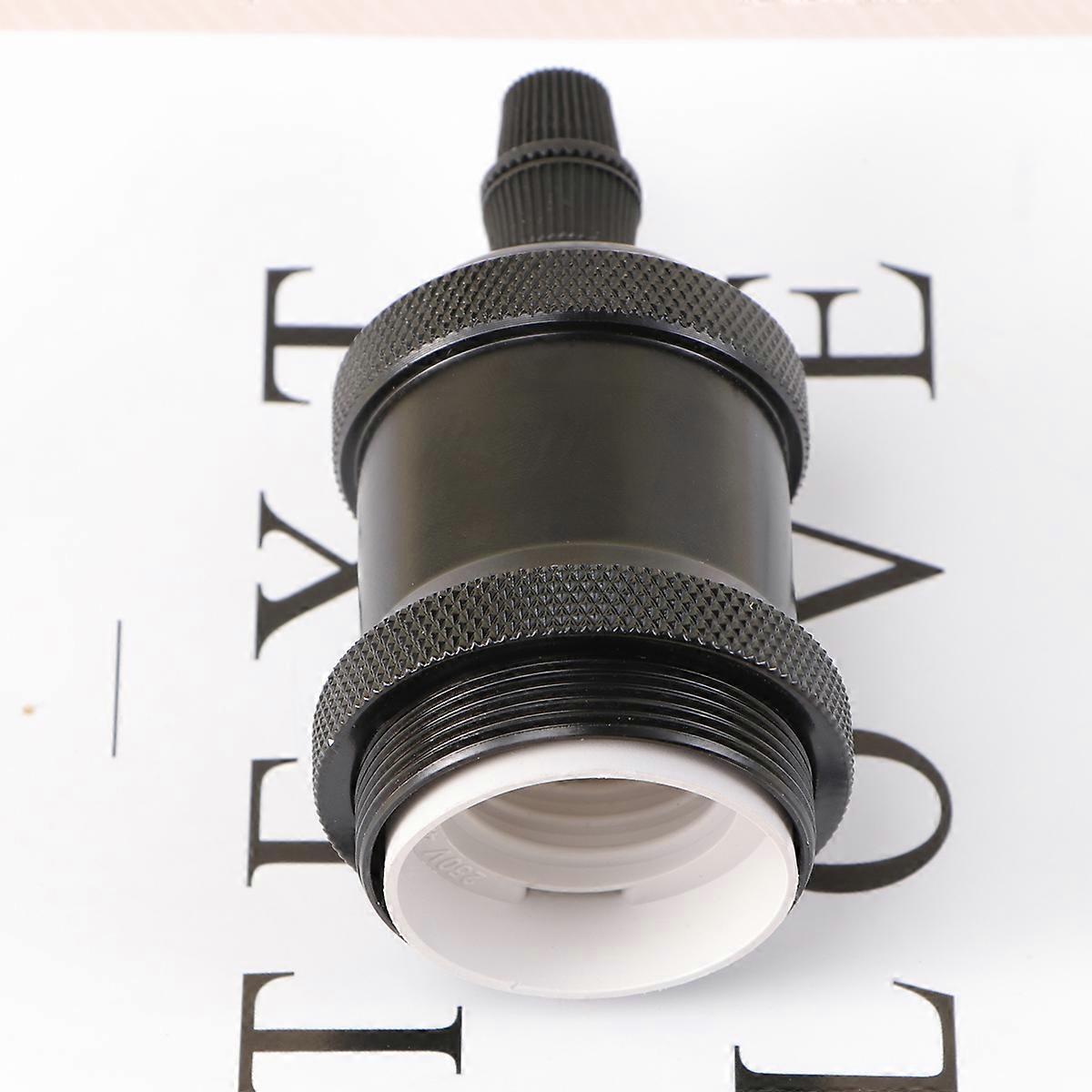 Lamp Bases Adapter E27 for Ceiling Light Edison Bulb Screw Socket Black