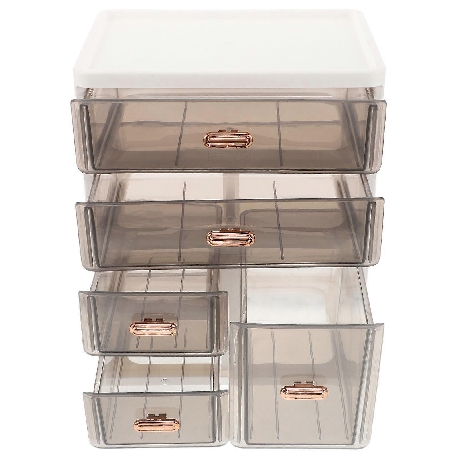 Transparent Plastic Desktop Storage Organizer for Sundry Items