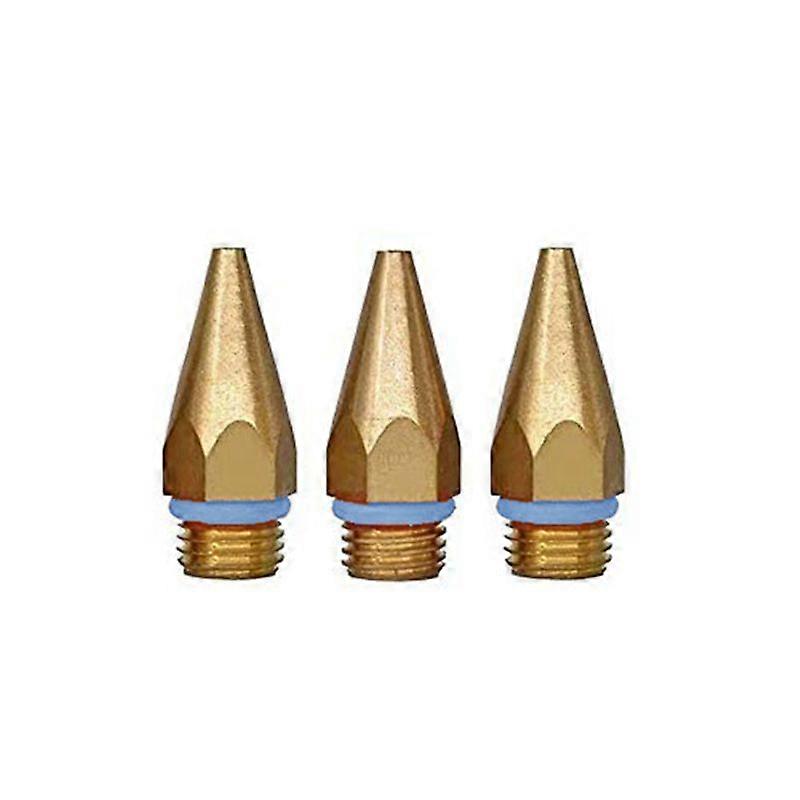 3Pcs Hot Glue- Tips 7/16Inch Thread Copper Nozzles for Hot Melting