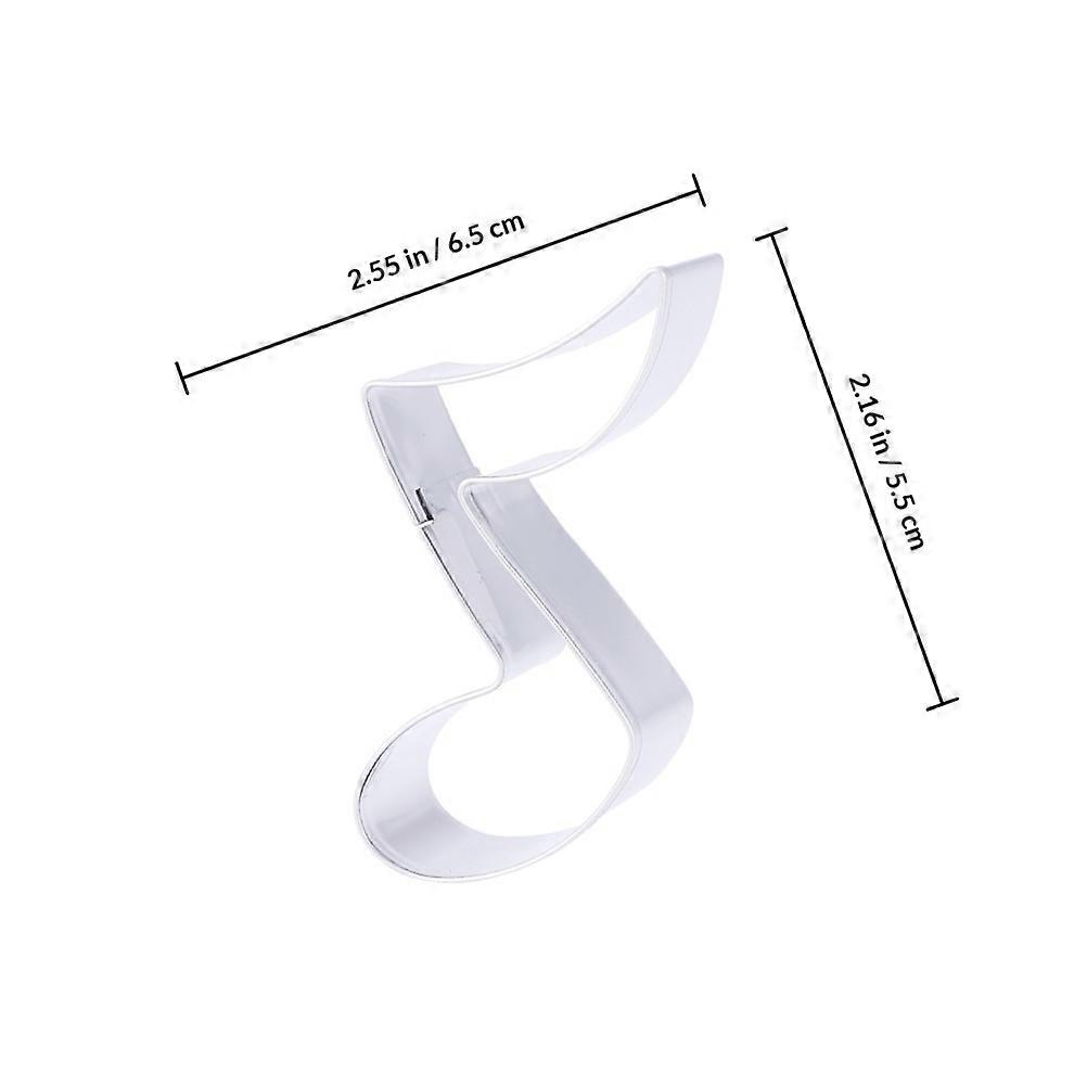 Silver Musical Note Cookie Cutter Mold for Baking Use 10Pcs Set