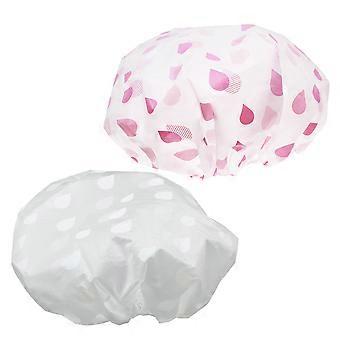 Duschhaube, Badekappe für die Dusche, 6er-Pack, wasserdicht und ölabweisend, mehrfarbig