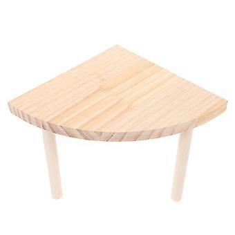 Hamster-Deko: Interessante Hamsterplattform in Fächerform, Meerschweinchenkäfig-Zubehör, Khaki, 19,00 x 19,00 x 15,50 cm, zum Klettern und Ausruhen, 1 Stück
