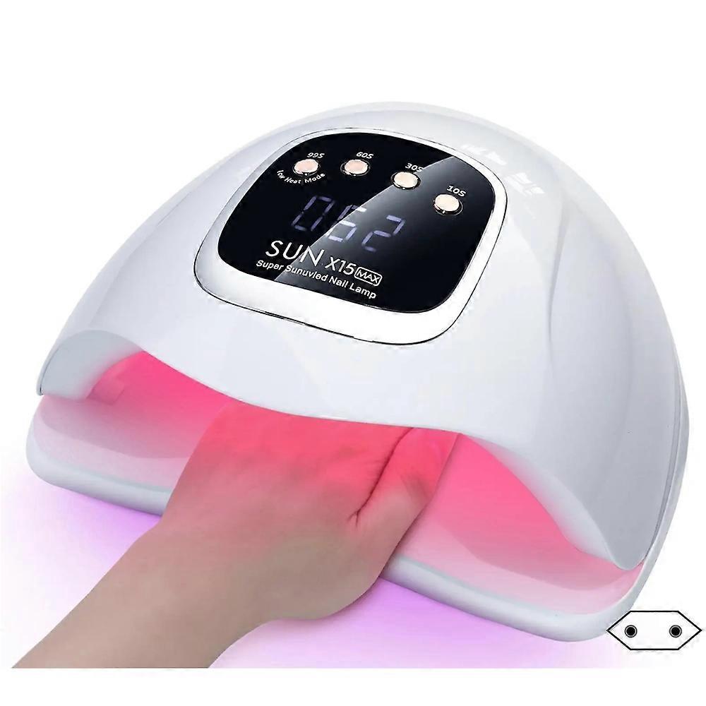 White UV/LED lamp with timer function