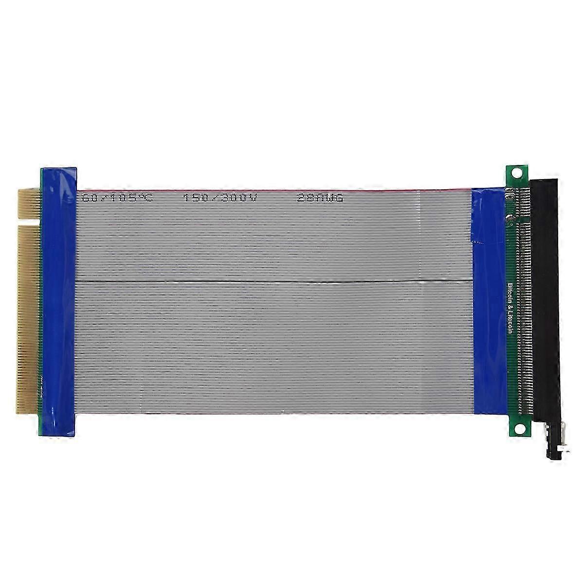 PCI-E Express 16X Riser Card Extender Extension Cable Ribbon Flex